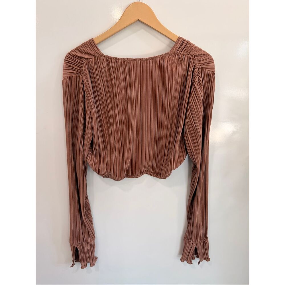 NWT‎ Showpo Aluna Plisse 2 Piece Set US 10 Brown - Picture 6 of 11